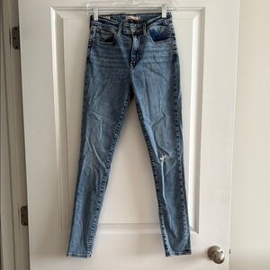 Classic Blue LEVI’S PREMIUM 721 high rise skinny Women's Jeans